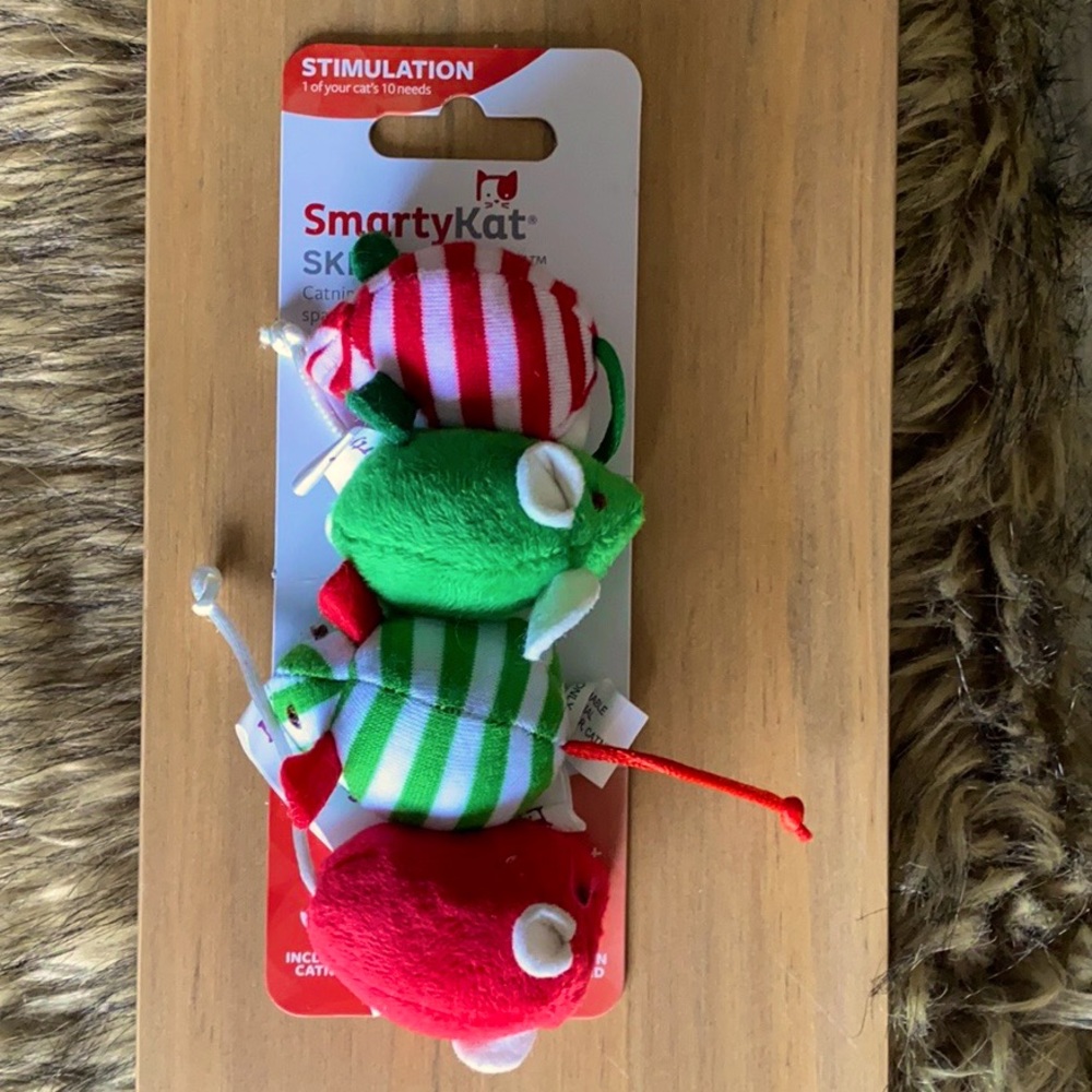 SmartyKat Skitter Mice (Cat Toy) - Holiday